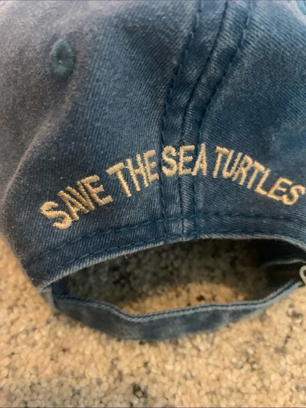 OTTO Navy Blue Sea Turtle Inc. Embroidered Hat